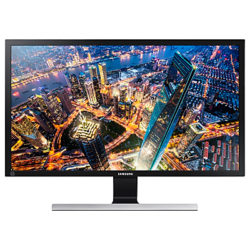 Samsung U24E590DS Ultra HD LED PC Monitor, 24, Black